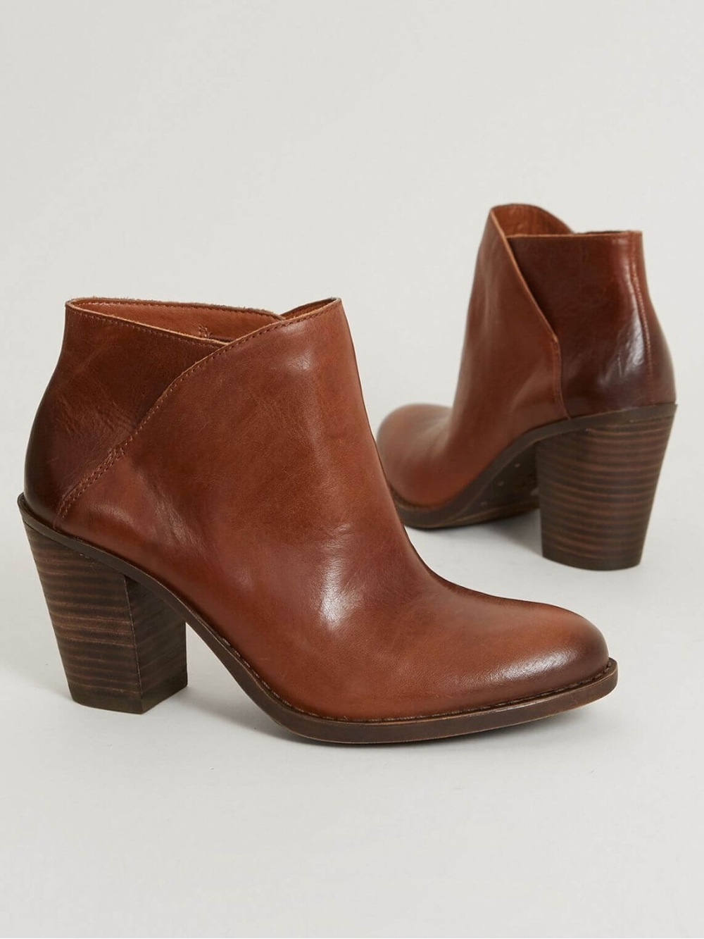 New Lucky Brand Eesa Brown Leather Booties Sz 10